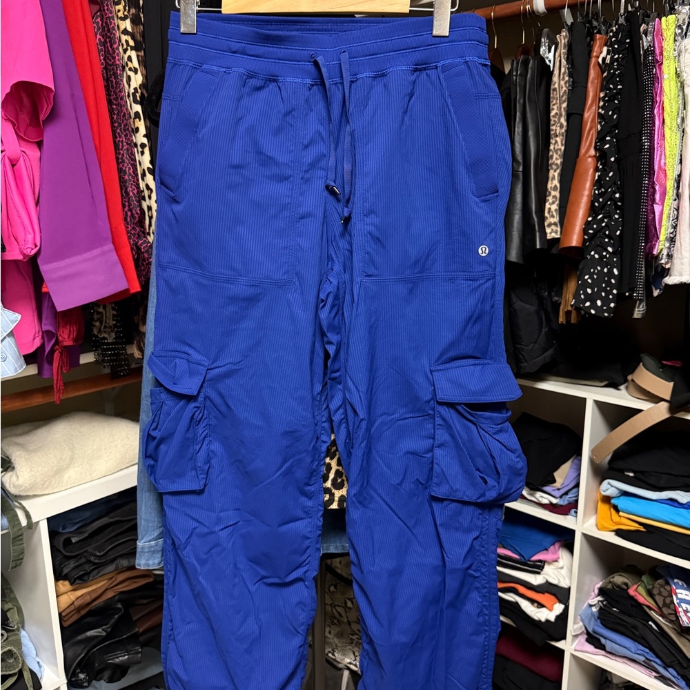 lululemon athletica Royal Blue Cargo Track Pants